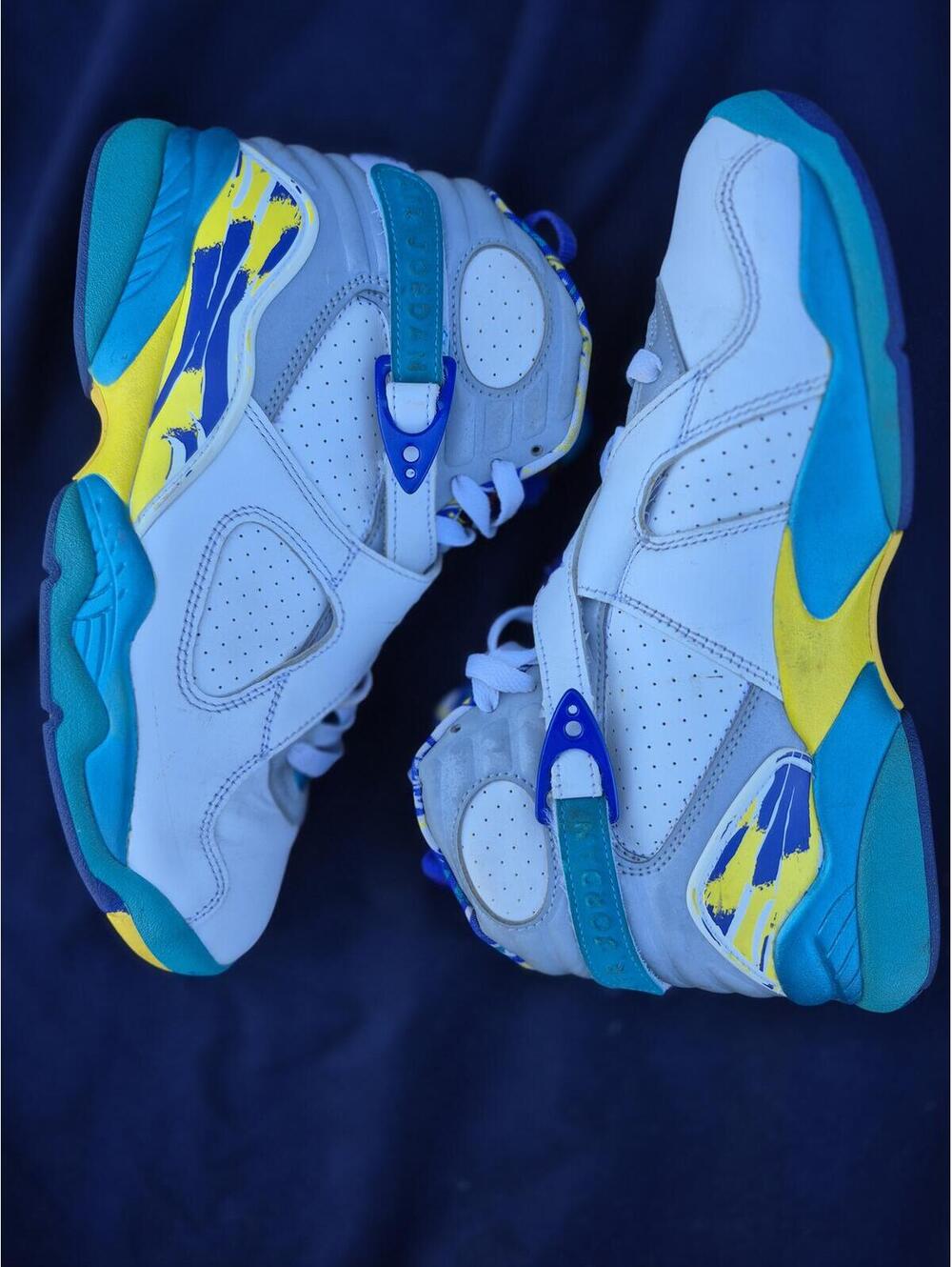 Air Jordan 8 Retro “White Aqua” Womens 8.5 Used No Box